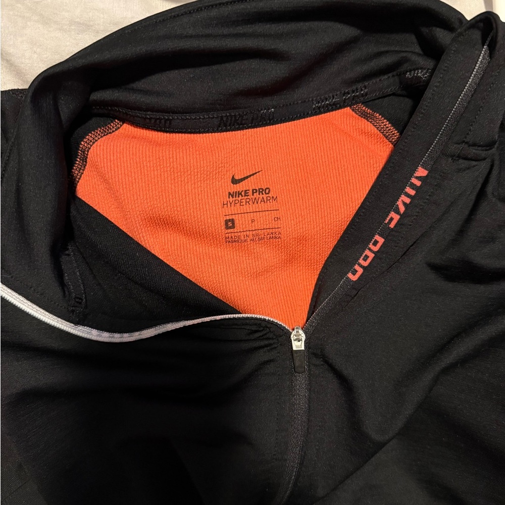 Nike Pro Hyperwarm Black Jacket with Pink Lining